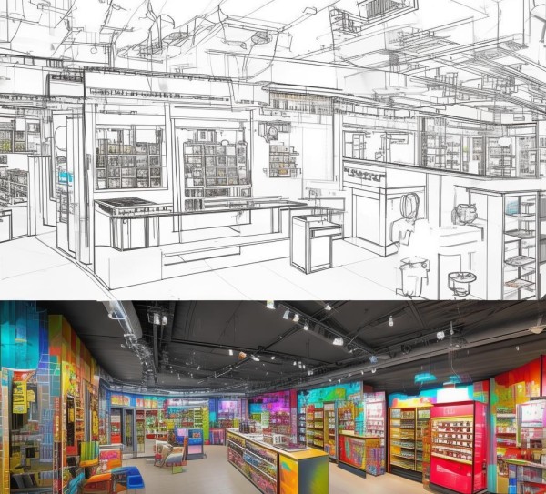广告店装修设计图纸,从规划到交付的视觉之旅 广告店装修设计图纸,从规划到交付的视觉之旅